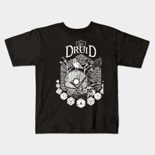 RPG Class Series: Druid - White Version Kids T-Shirt